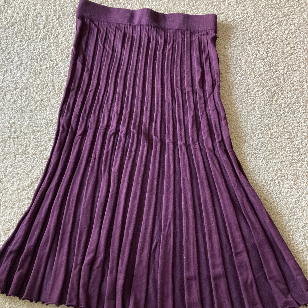 Purple accordion skirt
